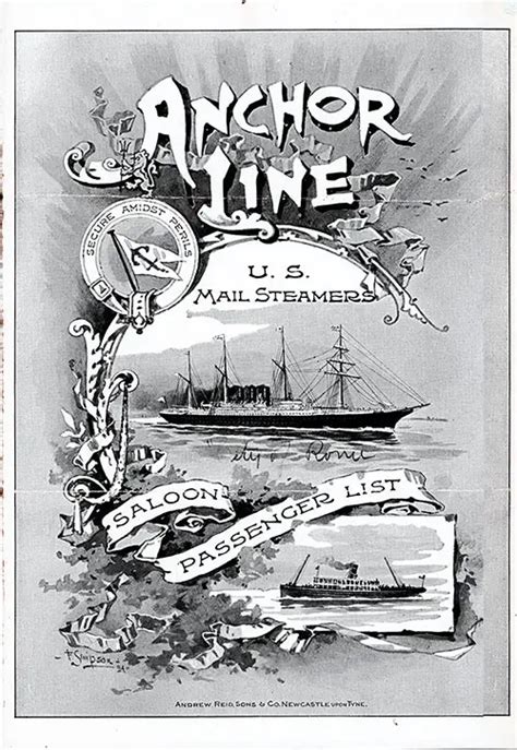 SS City of Rome Passenger Lists .